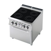 Kuchnia ﻿ceramiczna z piekarnikiem elektryczna, 800x900x900, RM GASTRO CFVC4 - 98 ET