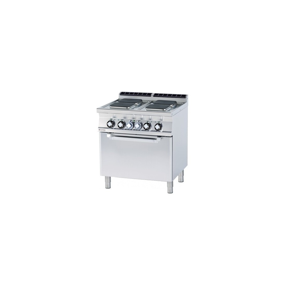 Kuchnia elektryczna z piekarnikiem, 800x700x900, RM GASTRO CFVQ4 - 78 ET