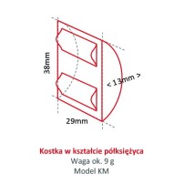 Kostkarka do lodu Hoshizaki RESTO QUALITY KMD-210ABE-HC | 210 kg/24h | chłodzona powietrzem | kostka półksiężyc | 38x29x13 mm
