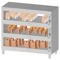 Podgrzewacz do żywności | witryna grzewcza | trzy półki | 3 kW | 1000x630x1370 mm | RESTO QUALITY RQEC100