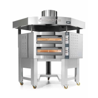 Piec do pizzy 2 komorowy narożny na podstawie 2 x 5 x 350mm Cuppone Caravaggio CR535/2CD