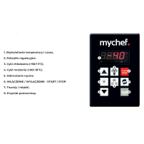 Szybkoschładzarka RESTO QUALITY MYCHILL 5LG | schładzarka szokowa | 5xGN1/1 | pojemniki GN wzdłuż | 1,18 kW | 520x850x880 mm