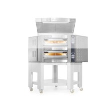 Piec do pizzy narożny 1 komorowy na podstawie 8 x 350mm Cuppone Caravaggio CR835/1CD