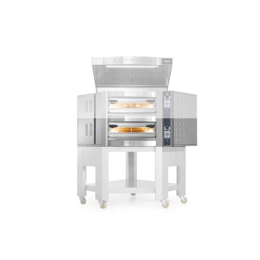 Piec do pizzy narożny 1 komorowy na podstawie 8 x 350mm Cuppone Caravaggio CR835/1CD