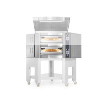 Piec do pizzy narożny 1 komorowy na podstawie 8 x 350mm Cuppone Caravaggio CR835/1CD
