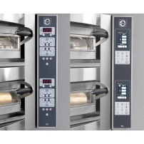 Piec do pizzy 1 komorowy narożny na podstawie 8 x 350mm Cuppone Caravaggio CR835/1TS