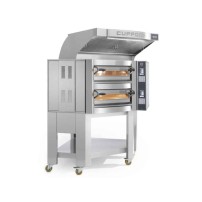 Piec do pizzy 1 komorowy narożny na podstawie 8 x 350mm Cuppone Caravaggio CR835/1TS