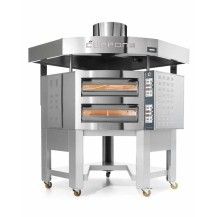 Piec do pizzy 2 komorowy narożny na podstawie 2 x 8 x 350mm Cuppone Caravaggio CR835/2CD
