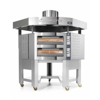 Piec do pizzy 2 komorowy narożny na podstawie 2 x 8 x 350mm Cuppone Caravaggio CR835/2CD