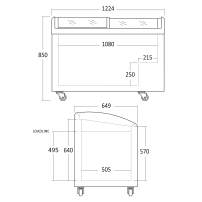 Zamrażarka skrzyniowa RESTO QUALITY IC352D |  330 l
