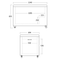 Zamrażarka skrzyniowa RESTO QUALITY IC410D |  372 l