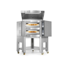 Piec do pizzy 2 komorowy narożny na podstawie 2 x 8 x 350mm Cuppone Caravaggio CR835/2T