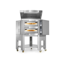 Piec do pizzy 2 komorowy narożny na podstawie 2 x 8 x 350mm Cuppone Caravaggio CR835/2T
