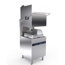 Zmywarka kapturowa z odzyskiem ciepła | kosz 500x500 mm | 3 cykle mycia | 820x750x2012 mm | 8,7 kW | RESTO QUALITY RQ102B-HR