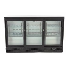 Barowa szafa chłodnicza | chłodziarka podblatowa | 3-drzwiowa | drzwi przesuwne | 341 l | RQ-330SCM