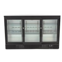 Barowa szafa chłodnicza | chłodziarka podblatowa | 3-drzwiowa | drzwi przesuwne | 341 l | RQ-330SCM