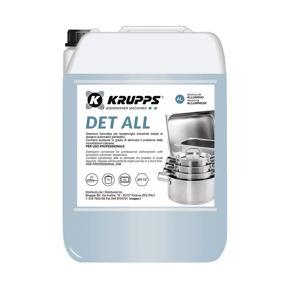 Profesjonalny płyn do mycia naczyń aluminiowych KRUPPS 12 kg | DET ALL Resto Quality DET ALL