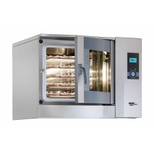 Piec konwekcyjny, piekarniczo-cukierniczy 1 komorowy, panel elektroniczny, blachy 4/5x600x400, 930x1055x700 WIESHEU DIBAS 64 BLU