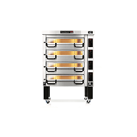 Piec do pizzy 4-komorowy sterowany elektronicznie