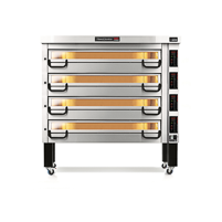 Piec do pizzy 4-komorowy sterowany elektronicznie