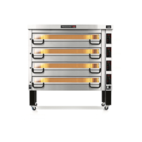Piec do pizzy 4-komorowy sterowany elektronicznie