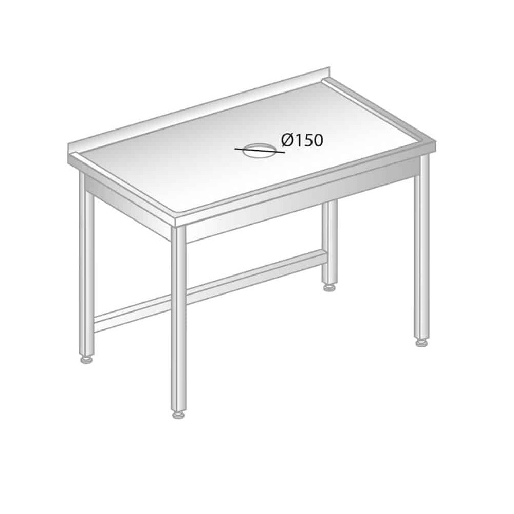 STÓŁ Z OTWOREM NA ODPADKI 1200x700x850 Dora-Metal DM-3228