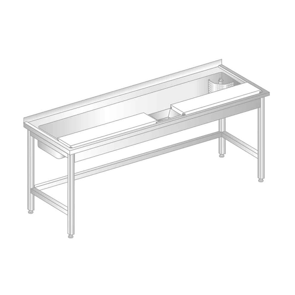 STÓŁ DO OBRÓBKI PRODUKTÓW 1800x600x850 Dora-Metal DM-3238