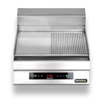 Płyta grillowa elektryczna | energooszczędna | nastawna | gładko-ryflowana | Zernike | GE5060D1C