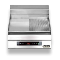 Płyta grillowa elektryczna | energooszczędna | nastawna | gładko-ryflowana | Zernike | GE5060D1C