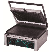 Grill elektryczny kontaktowy panini RN101-B | dolna płyta gładka Resto Quality RN101-B