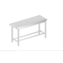 STÓŁ WYŁADOWCZY ROLKOWY DO ZMYWAREK 1200x634x850 Dora-Metal DM-3278
