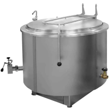 Kocioł warzelny parowy z grzaniem pośrednim | okrągły | 300 l | maks. zużycie pary ~170 kg/h | 1290x1240x890 mm | RQK-301NR