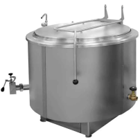 Kocioł warzelny parowy z grzaniem pośrednim | okrągły | 300 l | maks. zużycie pary ~170 kg/h | 1290x1240x890 mm | RQK-301NR