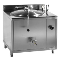 Kocioł warzelny parowy z grzaniem pośrednim | 150 l | zużycie pary ~60/h | 900x900x900 mm | RQLR-151N