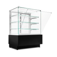 Witryna cukiernicza chłodnicza Dolce Visione Premium 1300 | wnętrze ze stali nierdzewnej | 1300x690x1300 mm