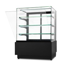 Witryna cukiernicza neutralna Dolce Visione Neutro Premium 1300 | podświetlany cokół | 1300x690x1300 mm