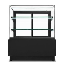 Witryna cukiernicza chłodnicza Dolce Visione Premium Breve 1300 | podświetlany cokół | wersja obniżona | 1300x690x1110+/-10 mm