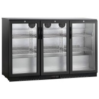 Barowa szafa chłodnicza  | chłodziarka podblatowa RESTO QUALITY RQ-330HC | 3-drzwiowa | drzwi skrzydłowe | 318l