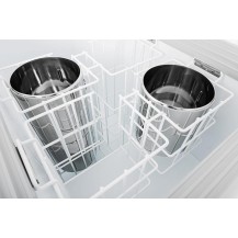 Dystrybutor do lodów | retro | 4 tub | okrągłe kuwety | GELATO POZETTI 4 BLUE
