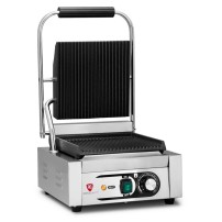 Kontakt grill pojedynczy | ryflowany | Resto Quality | 1,8 kW | RESTO QUALITY RQK811A