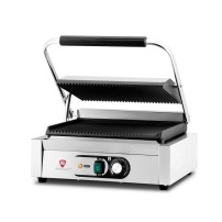 Kontakt grill pojedynczy | ryflowany | Resto Quality | 2,2 kW | RESTO QUALITY RQK812A