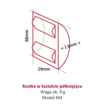 Kostkarka do lodu Hoshizaki KM 140C-HC | 138 kg/24h | chłodzona powietrzem | kostka półksiężyc | 38x29x13 mm