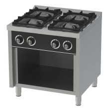 Kuchnia gazowa RESTO QUALITY RQ4F750E z szafką | 4-palnikowa | 30,6 kW | Linia 750