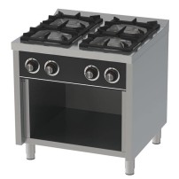 Kuchnia gazowa RESTO QUALITY RQ4F750E z szafką | 4-palnikowa | 30,6 kW | Linia 750