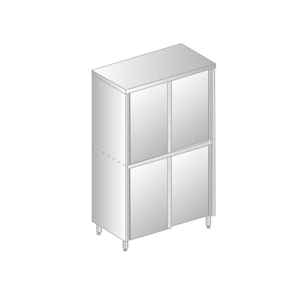 SZAFA MAGAZYNOWA Z DRZWIAMI SUWANYMI 1400x600x2000 Dora-Metal DM-3308.02