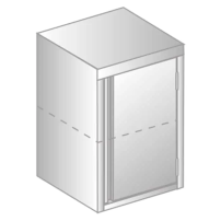 SZAFKA WISZĄCA DRZWI SKRZYDŁOWE NIERDZEWNA 400x300x600 Dora-Metal DM-3312
