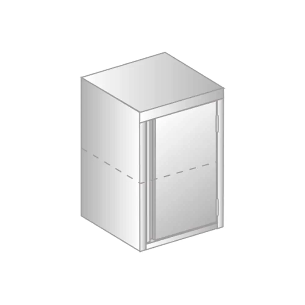 SZAFKA WISZĄCA DRZWI SKRZYDŁOWE NIERDZEWNA 400x300x600 Dora-Metal DM-3312