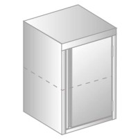 SZAFKA WISZĄCA DRZWI SKRZYDŁOWE NIERDZEWNA 500x300x600 Dora-Metal DM-3312