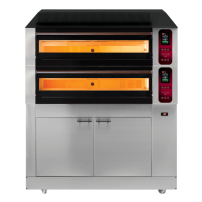 Piec elektryczny do pizzy | dwukomorowy | z garownikiem | 16x30 cm | RESTO QUALITY COMP - 2CL L12