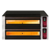 Piec elektryczny do pizzy | dwukomorowy | z podstawą z prowadnicami na blachy | 9x30 cm | RESTO QUALITY COMP - 2ST L9